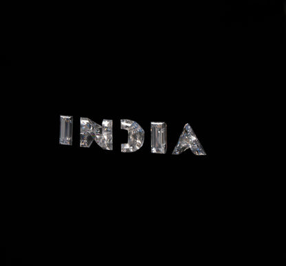 INDIA Letter Lab Grown Diamond for Pendant & Hip Hop Jewelry