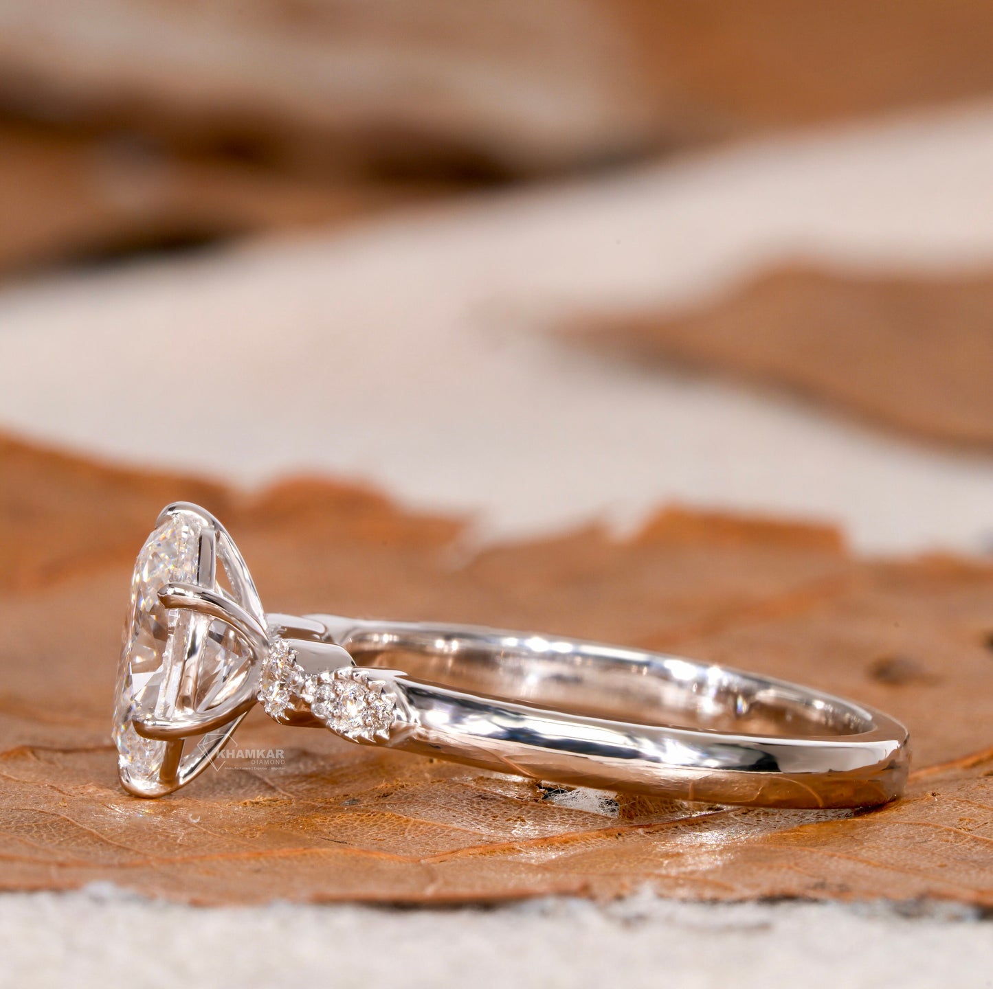 1. 1.00CT Oval Lab Diamond Ring – Vintage Milgrain Engagement Ring