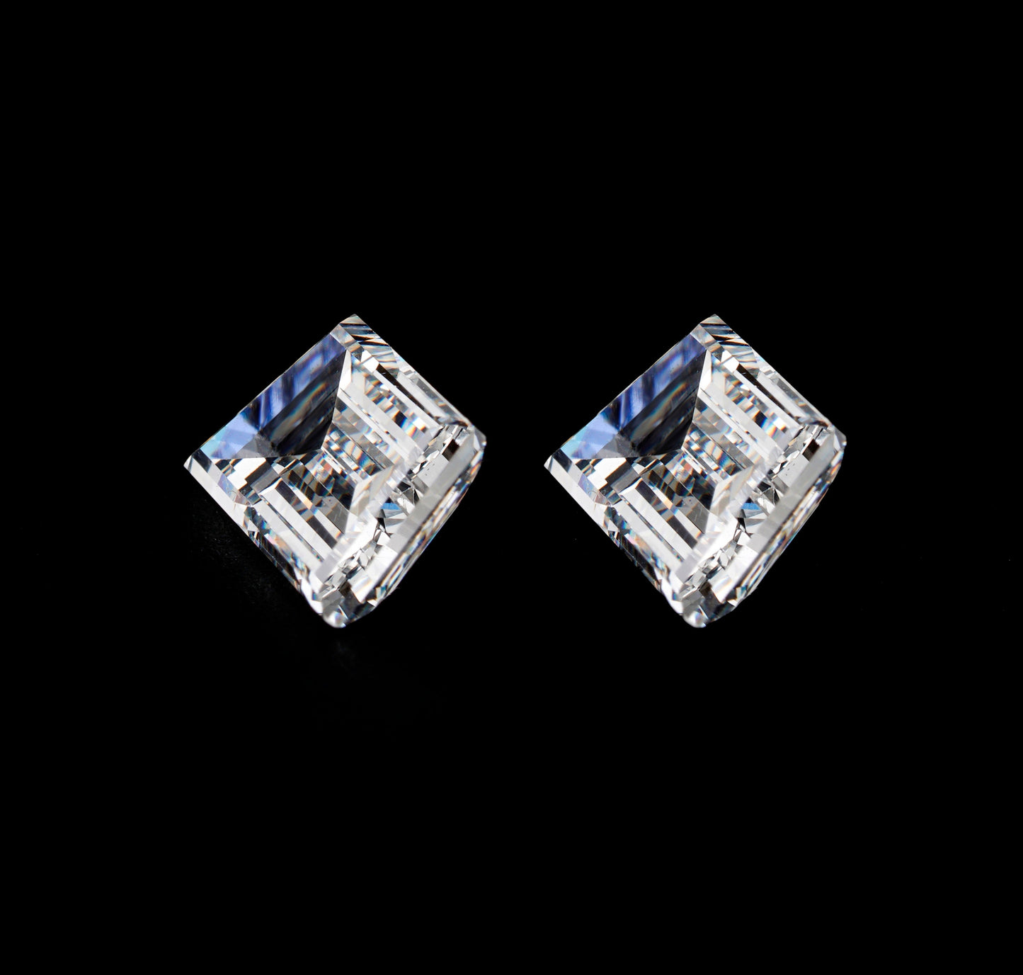 Trapezoid Cut Lab Diamonds Pair For Engagement Ring CVD-HPHT Diamond For Studs Gift For Anniversary Gift For Her