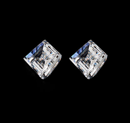Trapezoid Cut Lab Diamonds Pair For Engagement Ring CVD-HPHT Diamond For Studs Gift For Anniversary Gift For Her