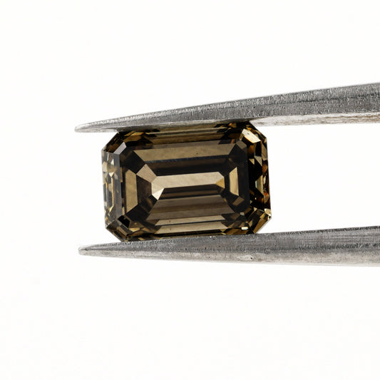 Emerald CVD Black Colored Loose Diamond Fancy Colored Diamond Lab Created Diamond Loose For Gift  Loose Diamond For Custom Ring Gift For Her
