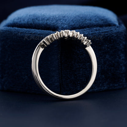 Baguette Cut Lab Diamond Ring | Bridal Wedding Band