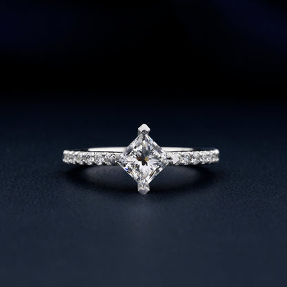 Princess Lab Diamond Ring 1CT – Wedding Ring for Her