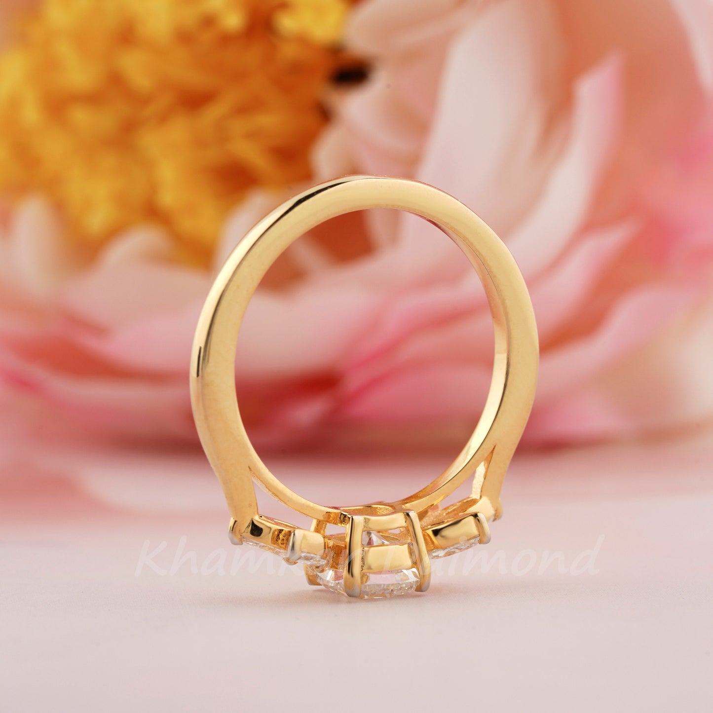 1.35 CT Cushion Cut Lab Diamond Wedding Ring – Bridal Gift for Her