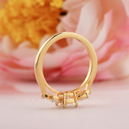 1.35 CT Cushion Cut Lab Diamond Wedding Ring – Bridal Gift for Her