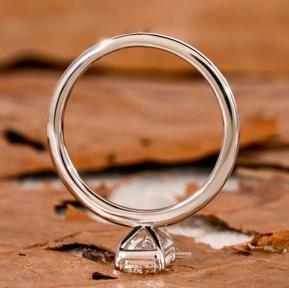 1.00 CT Radiant Cut Lab Grown Diamond Solitaire Engagement Ring