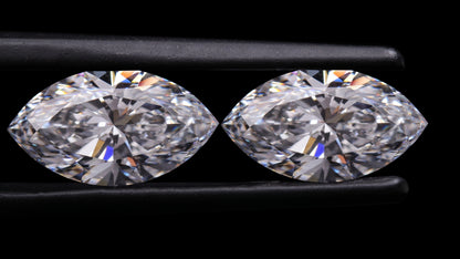 Marquise Cut Lab grown Diamond Pair For Earring Studs D-E Color Loose Diamond For Engagement Ring Fancy Lab Created Diamond Pair
