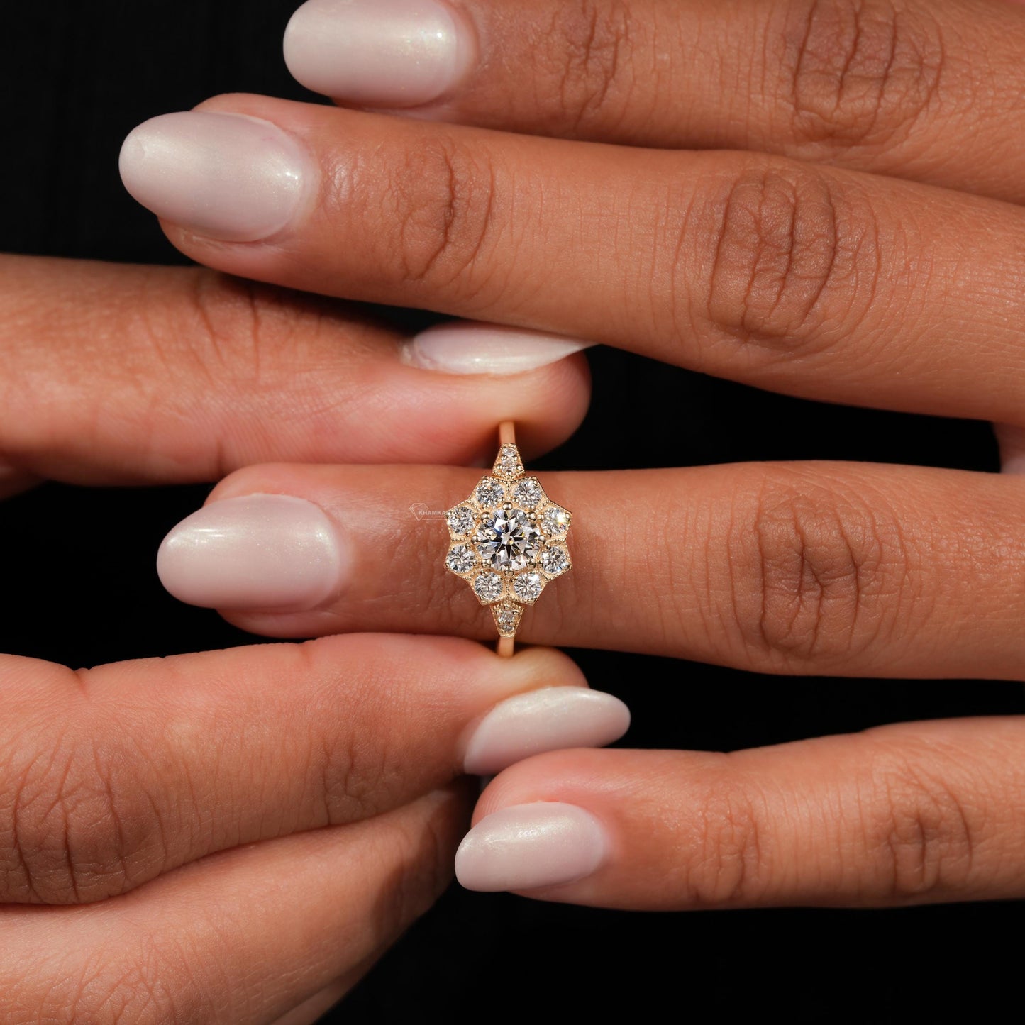 IGI Lab Grown Vintage Art Deco Diamond Ring – Engagement & Wedding Ring for Women
