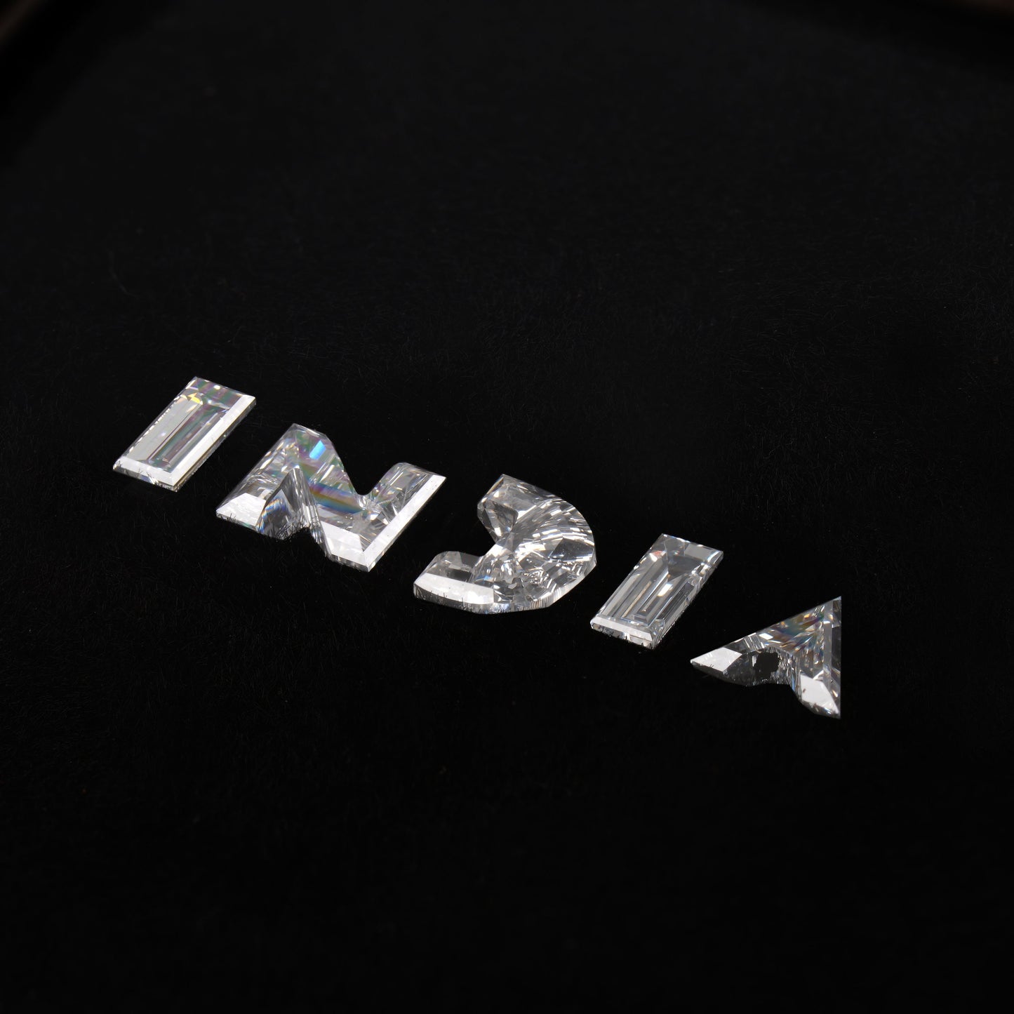 INDIA Letter Lab Grown Diamond for Pendant & Hip Hop Jewelry