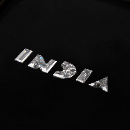 INDIA Letter Lab Grown Diamond for Pendant & Hip Hop Jewelry