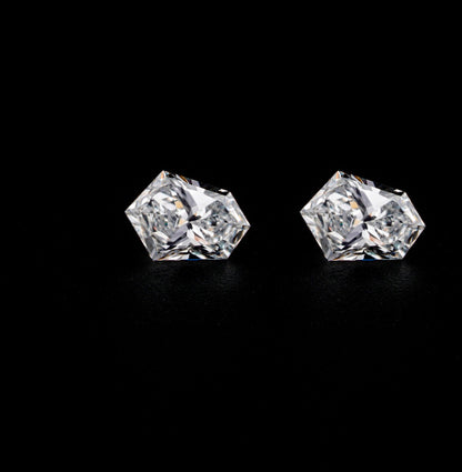 Modified Shield Lab grown Diamonds For Studs Loose Diamond For Engagement Ring For Custom Diamond Ring For Hoop Earring IGI Certified Damond