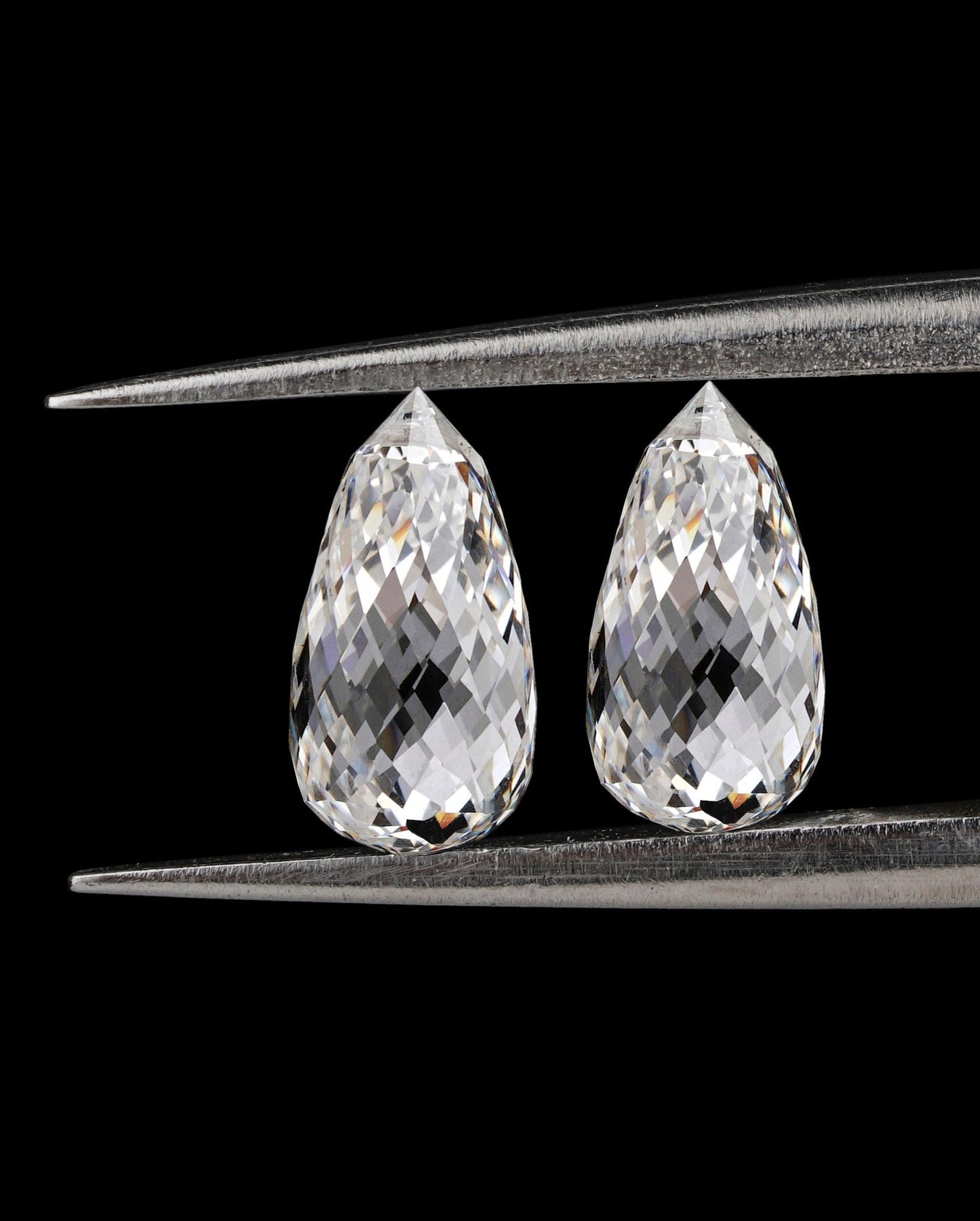 Briolette Lab Grown Diamond For Solitaire Studs HPHT Lab Created Diamond For Drop Earring  For Hoop Diamond Earring For Customization