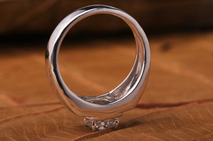 1.00 Ct Round Lab Grown Diamond Men's Engagement Ring