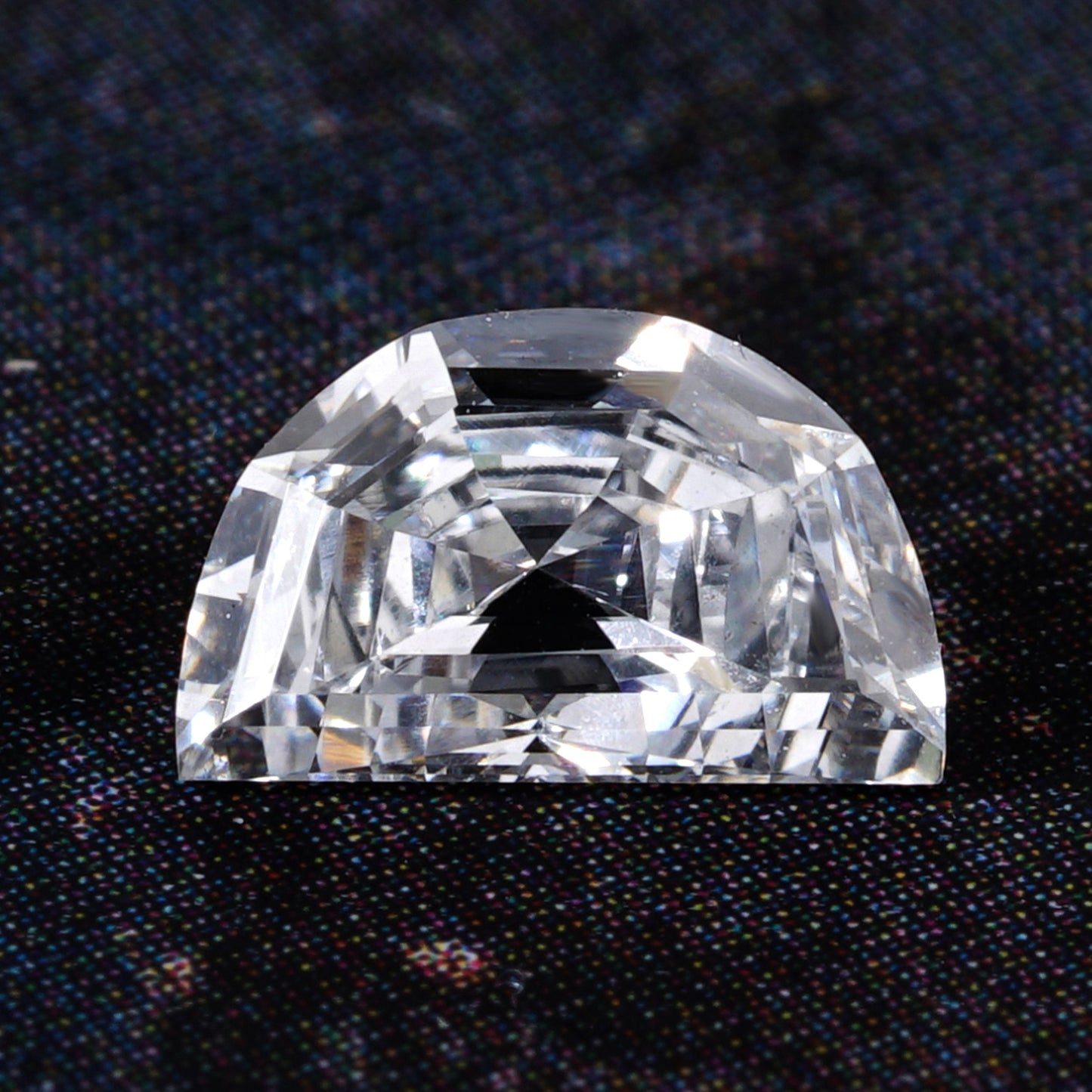 Half Moon Step Cut Lab grown Diamond Half Moon for Side Stones of Engagement Ring Antique Cut Lab Diamond Ring Conflict Free Diamond Ring