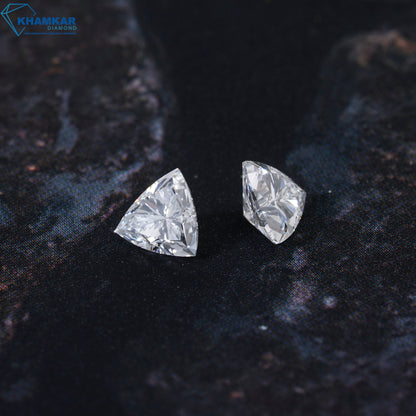 Trillion Cut CVD Labgrown Diamond Loose For Jewelry,CVD-HPHT Diamond Loose For Engagement Ring,Fancy Cut Diamond,Side Stone Ring