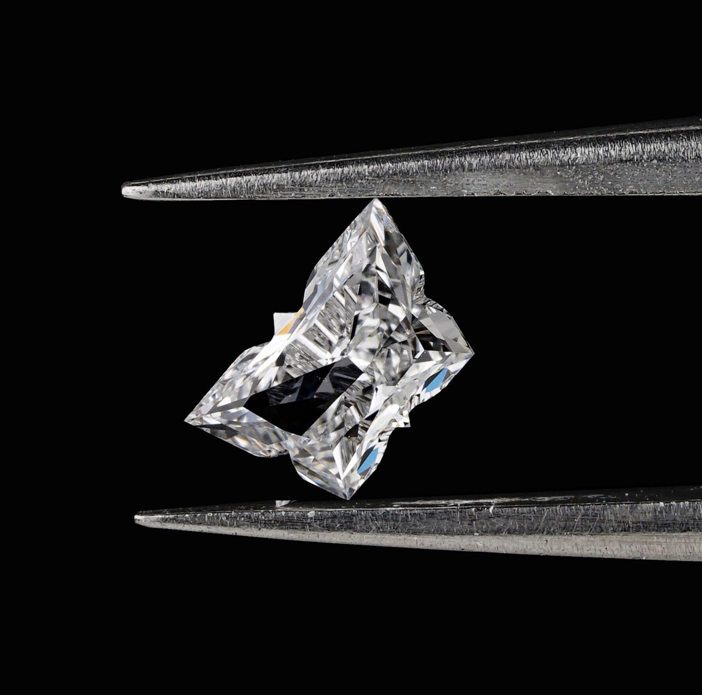 Butterfly Shape Lab grown Diamond 14K White Gold Created Diamond Wedding Ring White Gold Lab Grown Diamond Wedding Pendant Fancy Cut Diamond