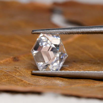 1.00 CT Hexagon Step Cut Lab Grown Diamond