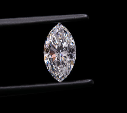 Marquise Cut Lab Grown Diamond,18K White Gold Marquise Diamond Three Stone Ring, Eco-Friendly Marquise Solitaire Diamond Studs HPHT Diamond