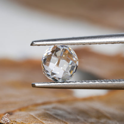 1 CT Ball Shape Lab Diamond for Hoop Earrings & Pendant