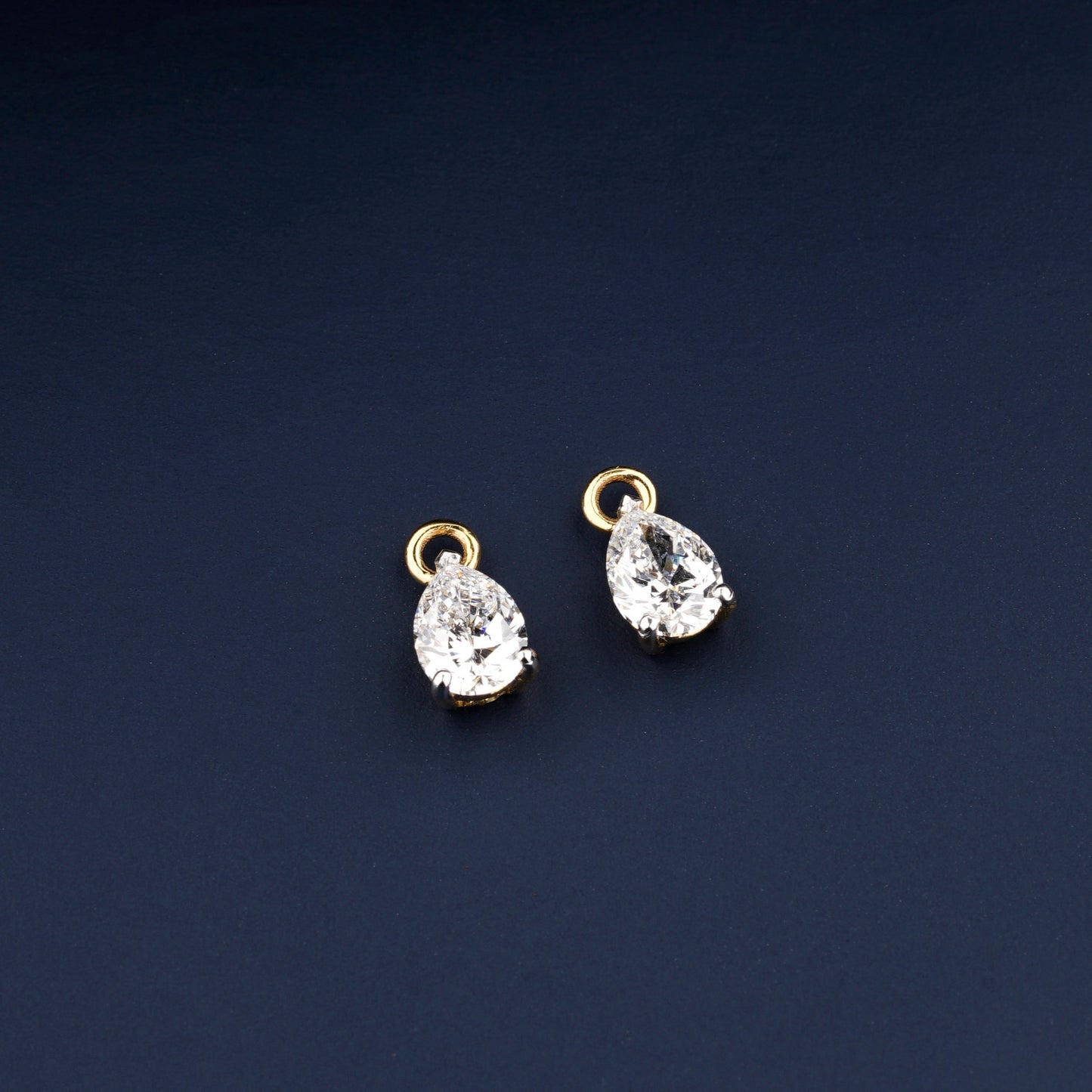 0.50CT Each Pear Cut Labgrown Diamond Earring,Charms Stud Earrings Wedding Gift, Gift For Anniversary Earring,Eco Diamond Loose For Earrings