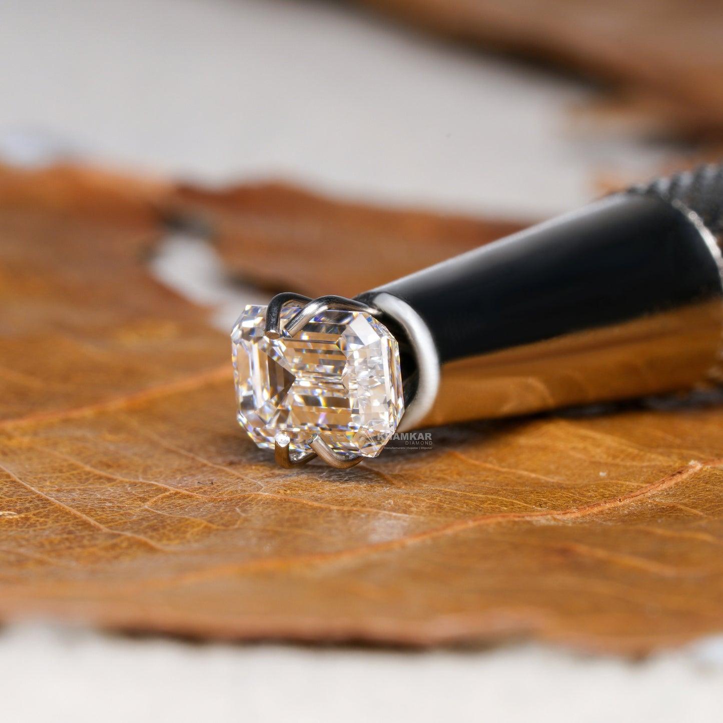 IGI Certified Emerald Cut Lab Grown Diamond