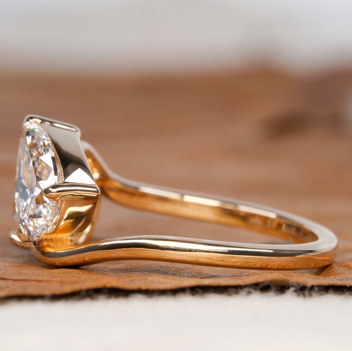 2CT Toi et Moi Diamond Ring – Round & Pear Ring for Her