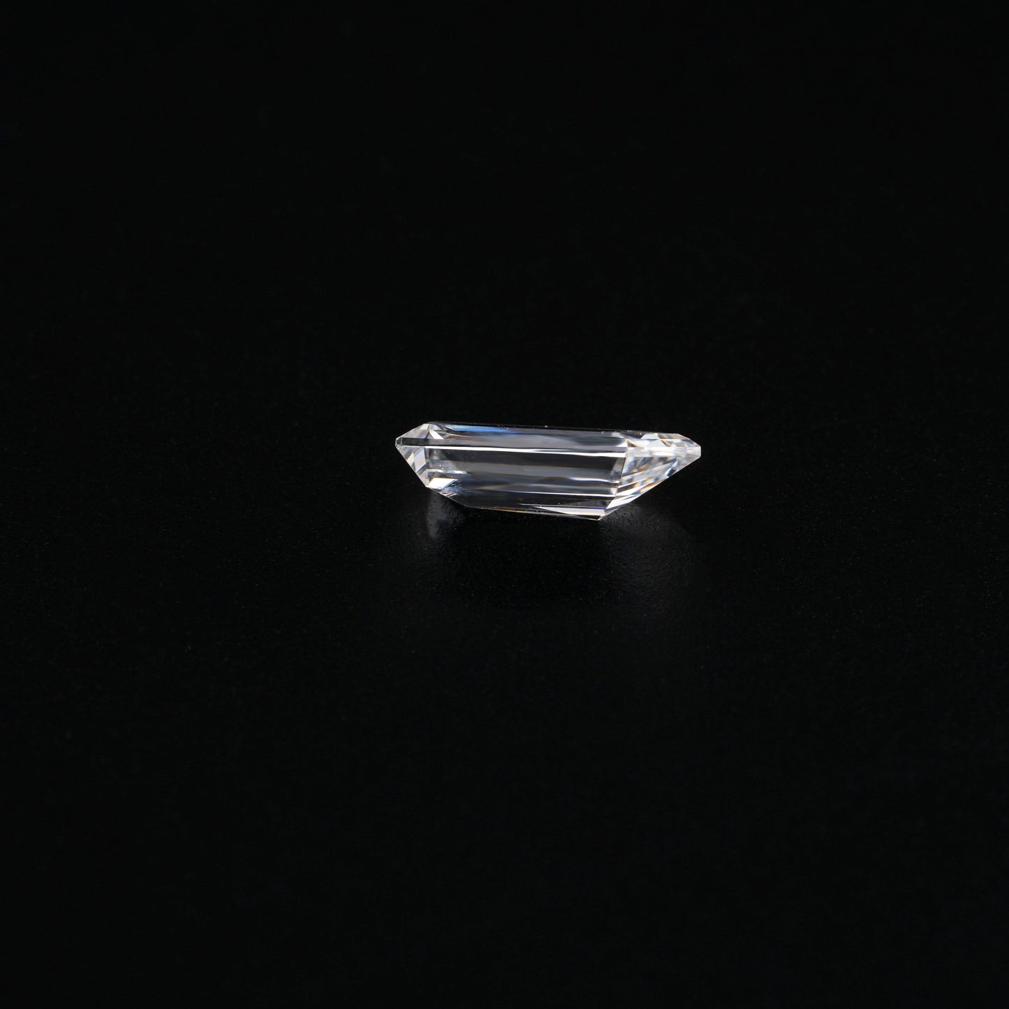 Bullet Cut Eco Friendly Diamond Solitaire Ring 10K White Gold Lab Created Diamond Women's Ring Hand Made Diamond Loose for Her