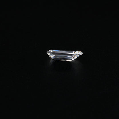 Bullet Cut Eco Friendly Diamond Solitaire Ring 10K White Gold Lab Created Diamond Women's Ring Hand Made Diamond Loose for Her