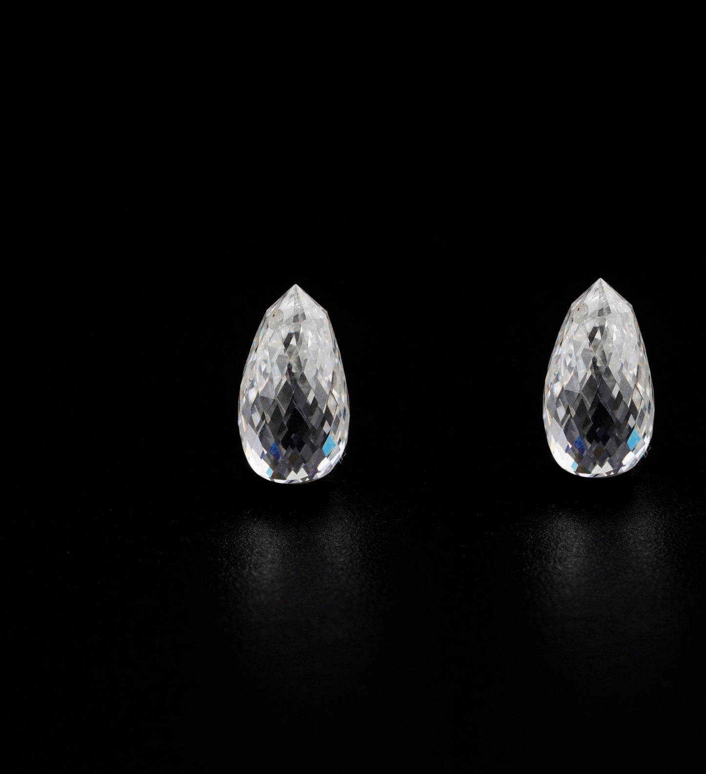 Briolette Lab Grown Diamond For Solitaire Studs HPHT Lab Created Diamond For Drop Earring  For Hoop Diamond Earring For Customization