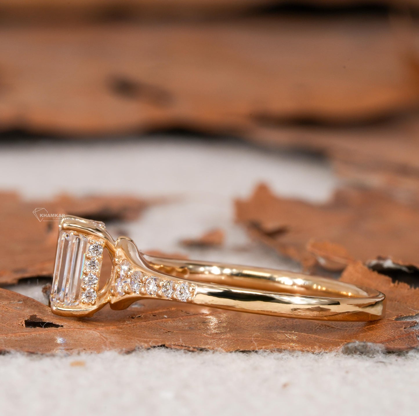1 CT Emerald Cut Lab Diamond Engagement Ring – IGI Certified