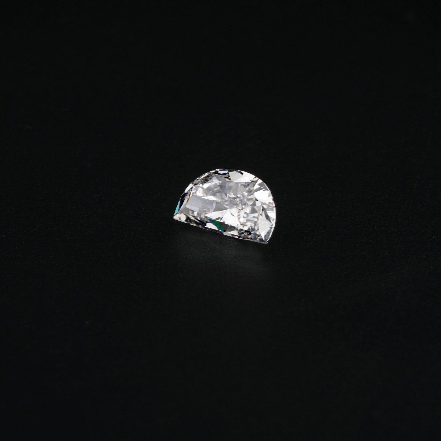Half Moon Brilliant Cut Labgrown Diamond Engagement Ring, CVD-HPHT Diamond For Studs,Anniversary Gift,Fancy Cut Diamond,Side Stone Ring