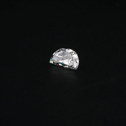 Half Moon Brilliant Cut Labgrown Diamond Engagement Ring, CVD-HPHT Diamond For Studs,Anniversary Gift,Fancy Cut Diamond,Side Stone Ring