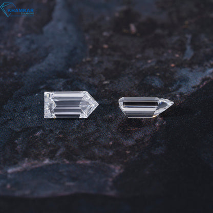 Bullet Cut Lab grown Diamond For Jewelry, CVD-HPHT Diamond For Studs, For Engagement Ring, Loose diamond For Earring, Antique Cut Diamond