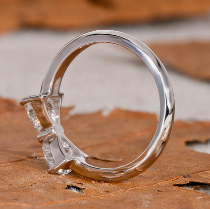 1CT Trillion Lab Diamond Bow Tie Ring – Unique Promise Ring for Her