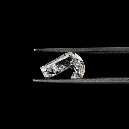 J Shape Lab grown Diamonds " J " Letter Diamond Pendant Gift For Him Fancy Cut Diamond Antique Cut CVD-HPHT Diamond Conflict Free Diamond