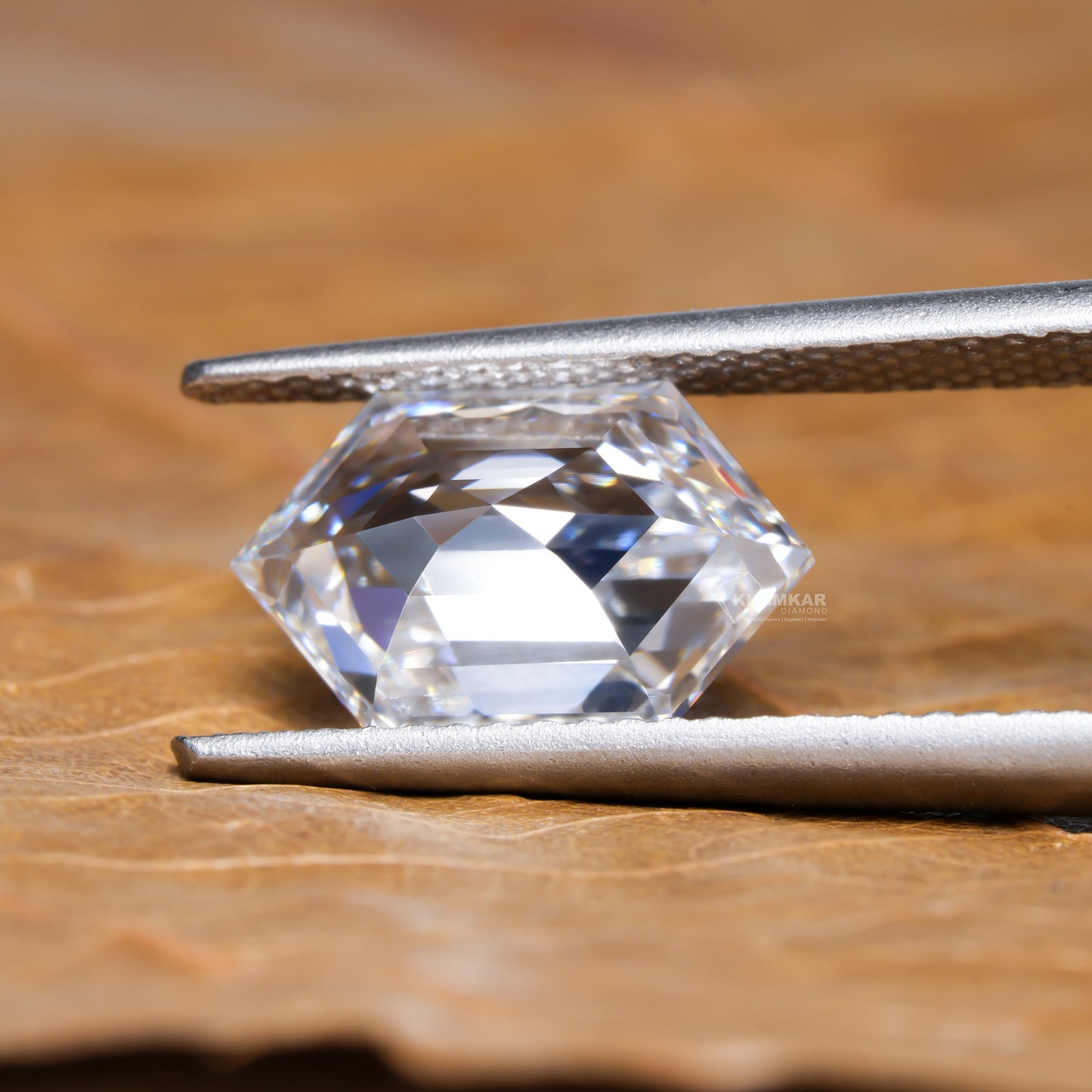 Long Hexagon Cut Lab Grown Diamond | Loose Fancy Diamond