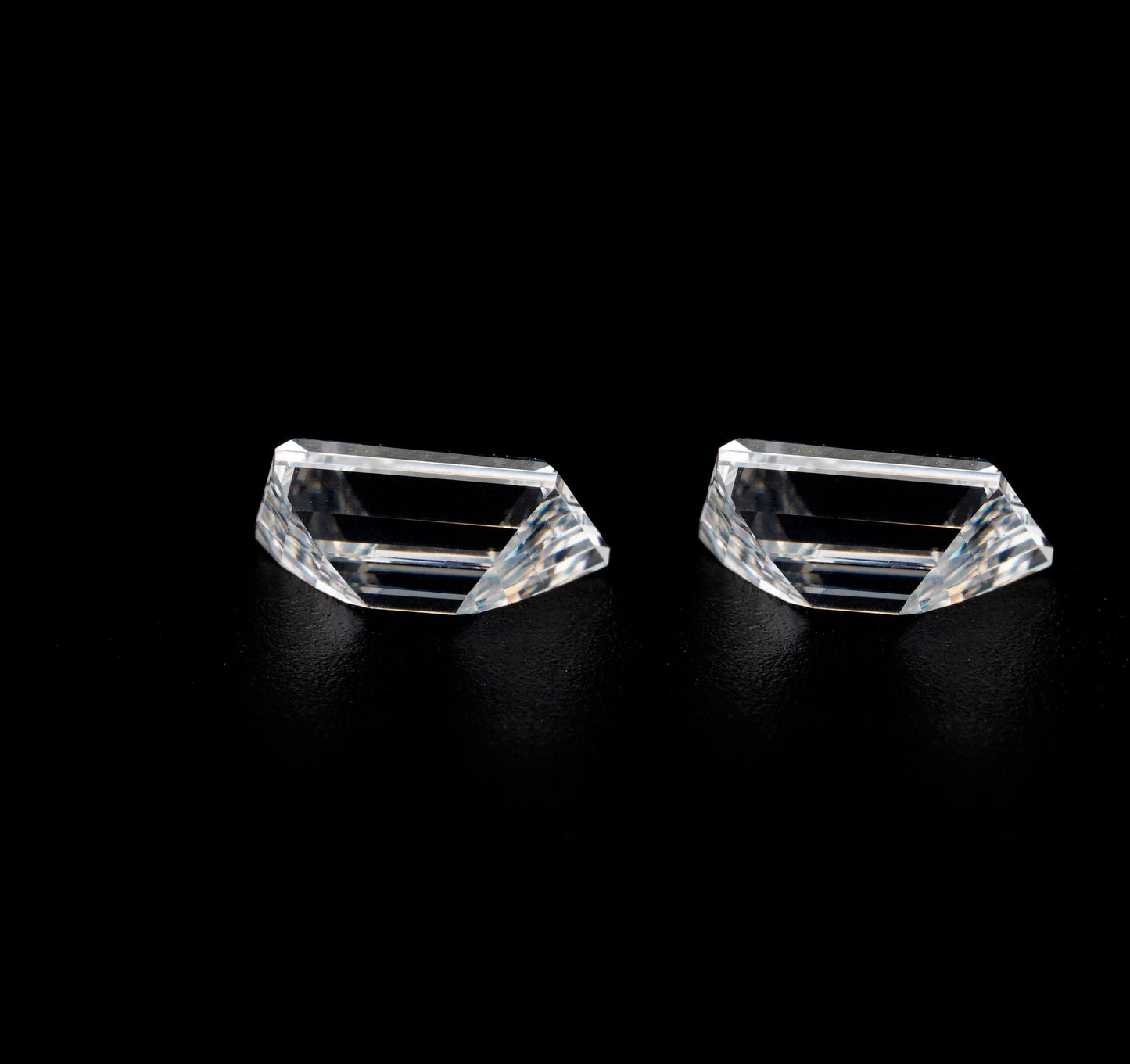 Trapezoid Cut Lab Diamonds Pair For Engagement Ring CVD-HPHT Diamond For Studs Gift For Anniversary Gift For Her