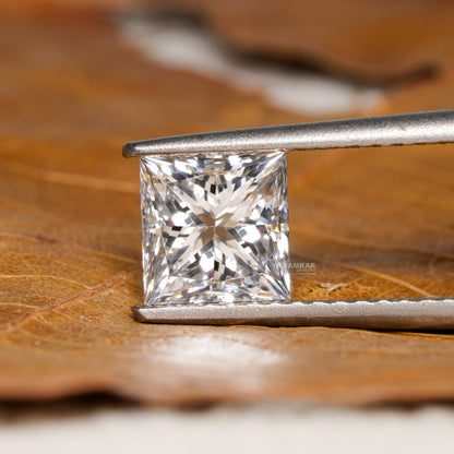 IGI Certified Princess Cut Engagement Ring  Lab Grown Diamond