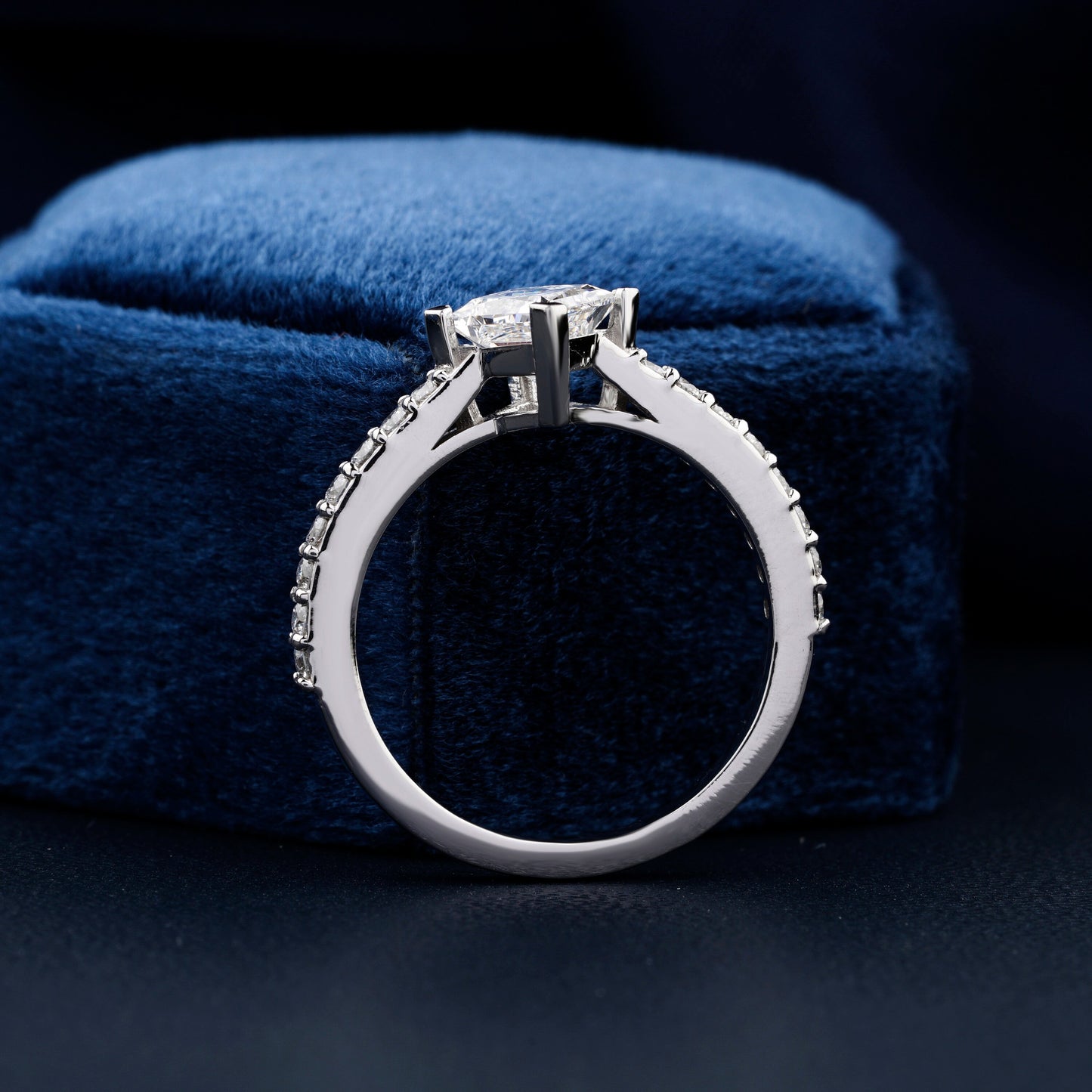 Princess Lab Diamond Ring 1CT – Wedding Ring for Her