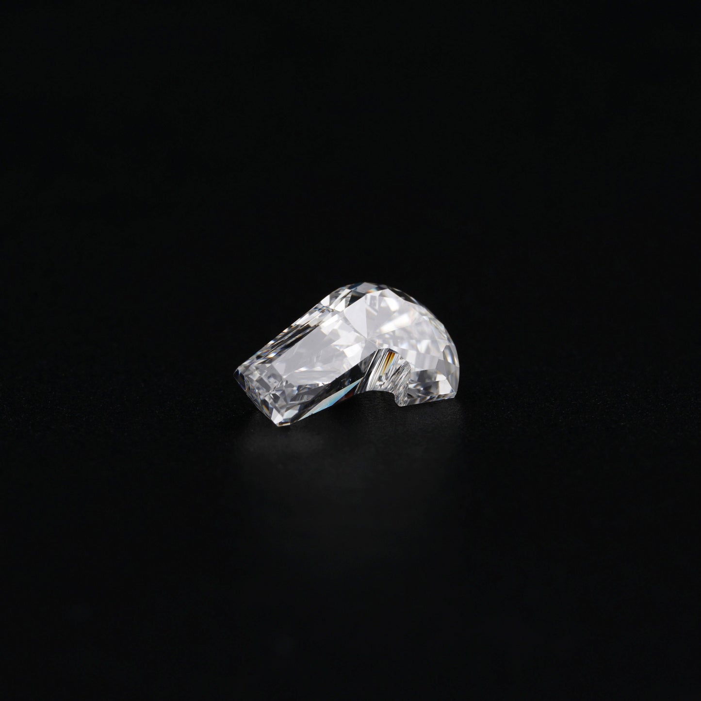 J Shape Lab grown Diamonds " J " Letter Diamond Pendant Gift For Him Fancy Cut Diamond Antique Cut CVD-HPHT Diamond Conflict Free Diamond