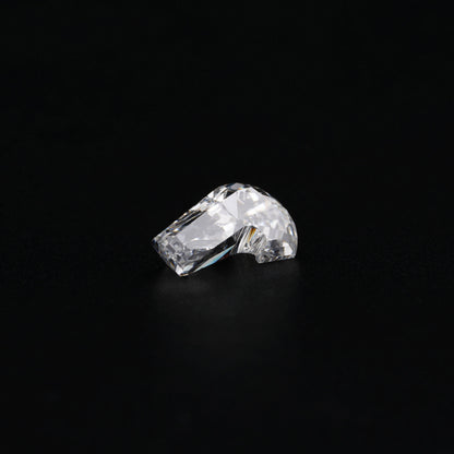 J Shape Lab grown Diamonds " J " Letter Diamond Pendant Gift For Him Fancy Cut Diamond Antique Cut CVD-HPHT Diamond Conflict Free Diamond