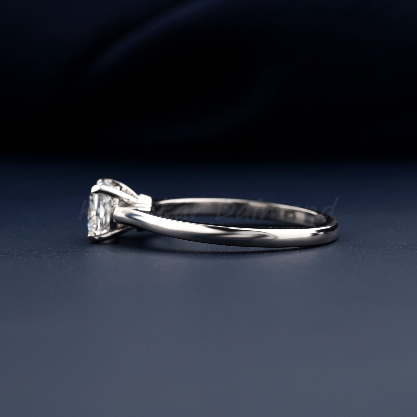 Cushion Cut Lab Diamond Solitaire Engagement Ring – Anniversary Gift for Her
