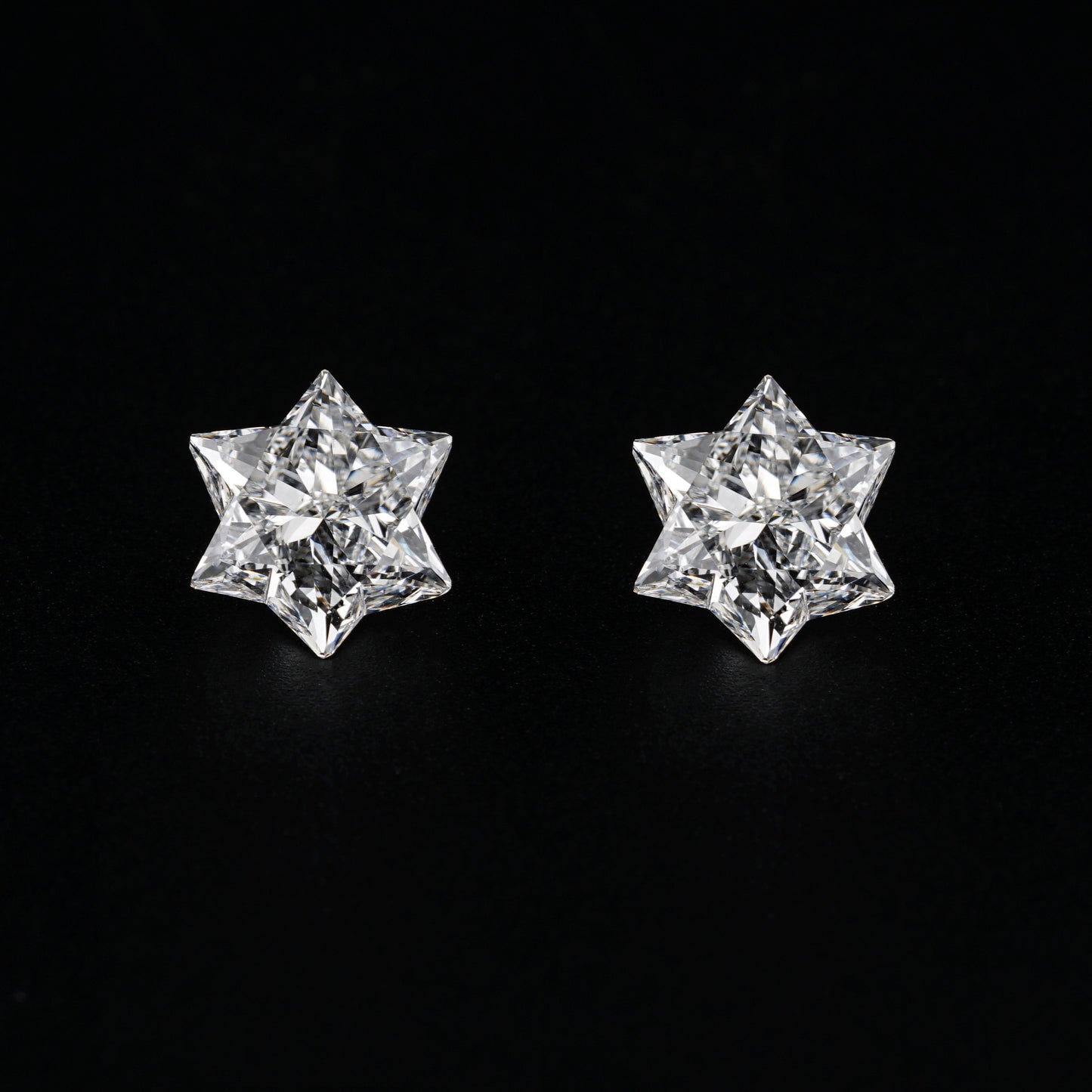 Modified Star Cut Lab grown Diamonds Pair For Studs For Hoop Earring Star Cut Conflict Free Diamond For Pendant Antique Cut Diamond