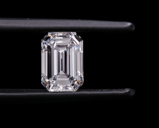 Emerald Cut Labgrown Diamond For Engagement Ring DE Color Loose Diamond For Wedding Band Emerald Cut Solitaire Diamond Pendant CVD Diamond