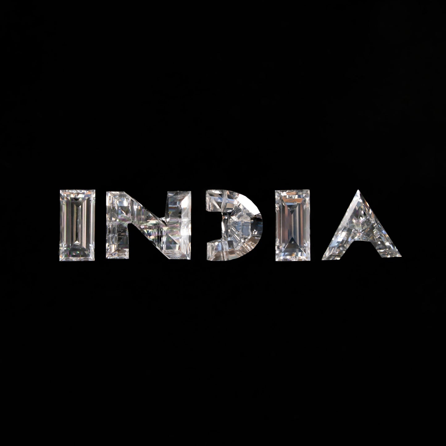 INDIA Letter Lab Grown Diamond for Pendant & Hip Hop Jewelry