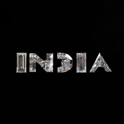 INDIA Letter Lab Grown Diamond for Pendant & Hip Hop Jewelry