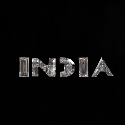 INDIA Letter Lab Grown Diamond for Pendant & Hip Hop Jewelry