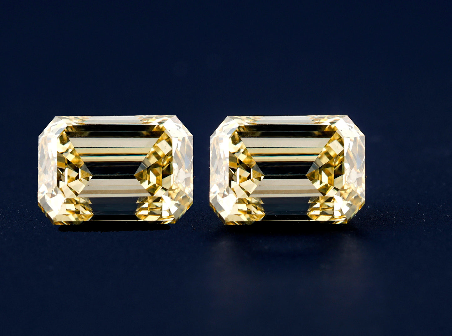 Emerald Yellow Color Lab Gwond Diamonds For Wedding Ring Yellow Loose Diamond For Studs Earrings CVD Diamonds For Proposal Ring