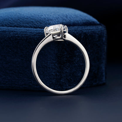 1CT Trillion Cut Lab Grown Diamond Engagement Ring For Her