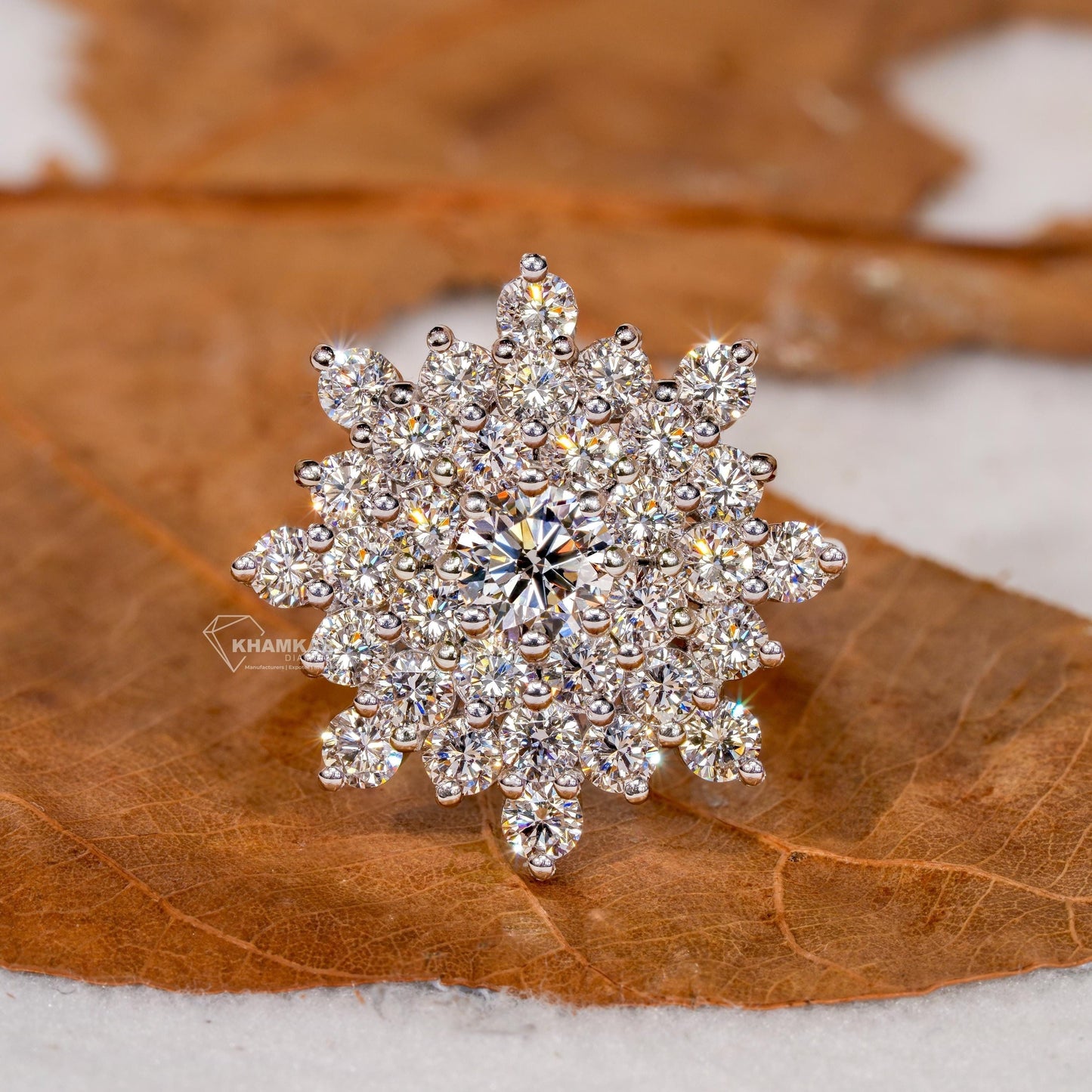 Round Cut Lab Diamond Engagement Ring for Her – Wedding Ring